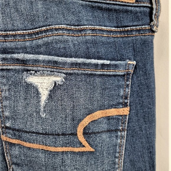 AMERICAN EAGLE OUTFITTERS Super Stretch X Distressed Skinny Jeans Size … - Picture 6 of 9